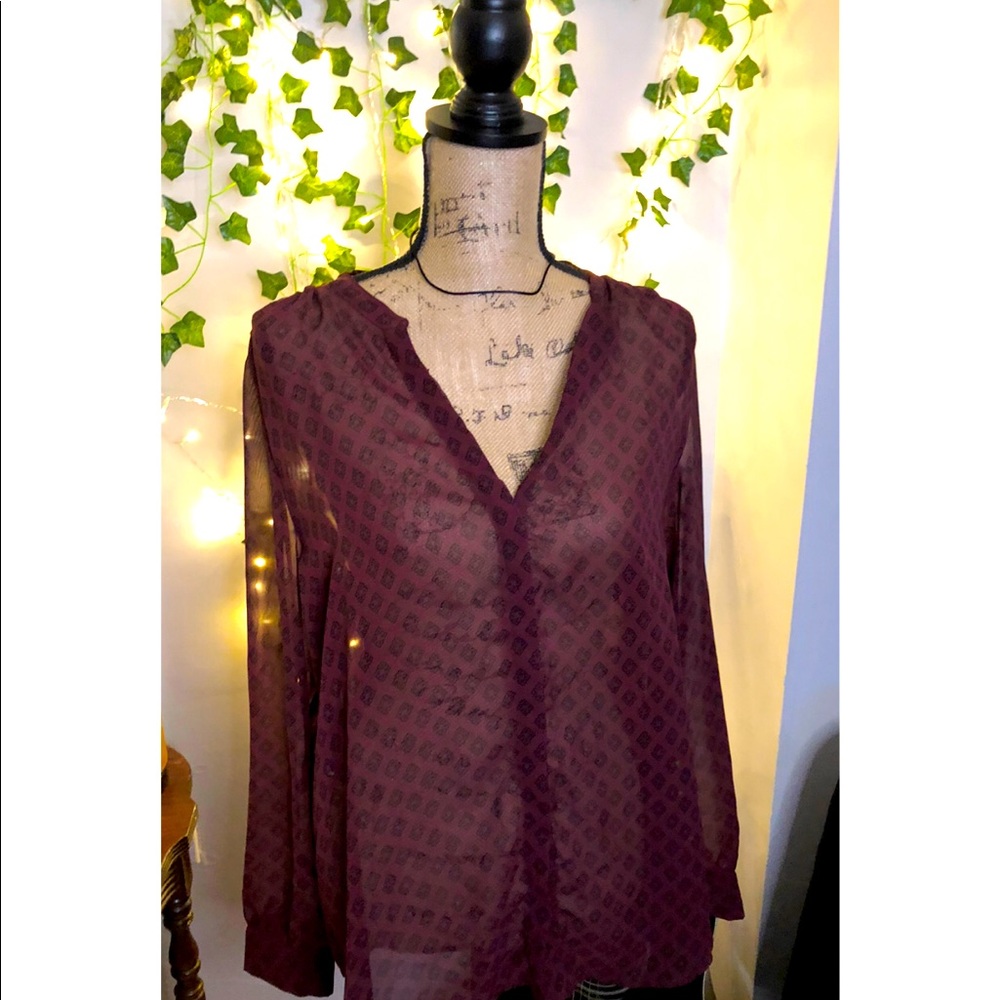 Purple blouse Large women’s Old Navy